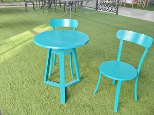 हल्के मजबूत 3 पीसी लोहे के बिस्ट्रो सेट आउटडोर डाइनिंग सेट प्रीमियम पैटिको फर्नीचर कारखाने की कीमत बड़ी पदोन्नति - Product Image 3