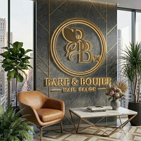 Letrero LED de Alta Calidad con Logotipo 3D Personalizado para Empresas, Letrero Comercial con Letras Retroiluminadas, Señalización de Pared para Recepción de Oficinas y Negocios
