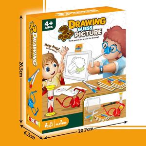 Cross-border New Indoor Board Game Painting Guessing Word <strong>Children's</strong> Interactive <strong>Brain</strong> Development Educational Toys - Product Image 4