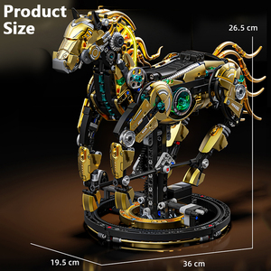 Bộ đồ chơi lắp ráp mô hình ngựa sáng tạo bằng nhựa ABS, đồ chơi xếp hình giáo dục cho trẻ em, 13088 - Product Image 6