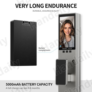 Camera an ninh tuya thông minh Khóa từ xa tạm thời mật khẩu kỹ thuật số Khóa Nhận dạng khuôn mặt vân tay 6068 Lỗ mộng khóa cửa - Product Image 2