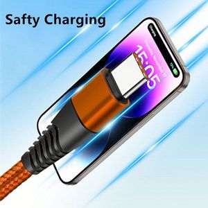 60W PD Fast Charging <b>Cable</b> C-C Nylon Braided Phone <b>Cable</b> 1M 2M Type C Data <b>Cable</b> - Product Image 4