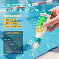 Détecteur de qualité de l'eau multiparamètres YAGO 7-en-1 PH TDS EC ORP Salinité FAC Testeur de température Mètre de test d'eau rechargeable