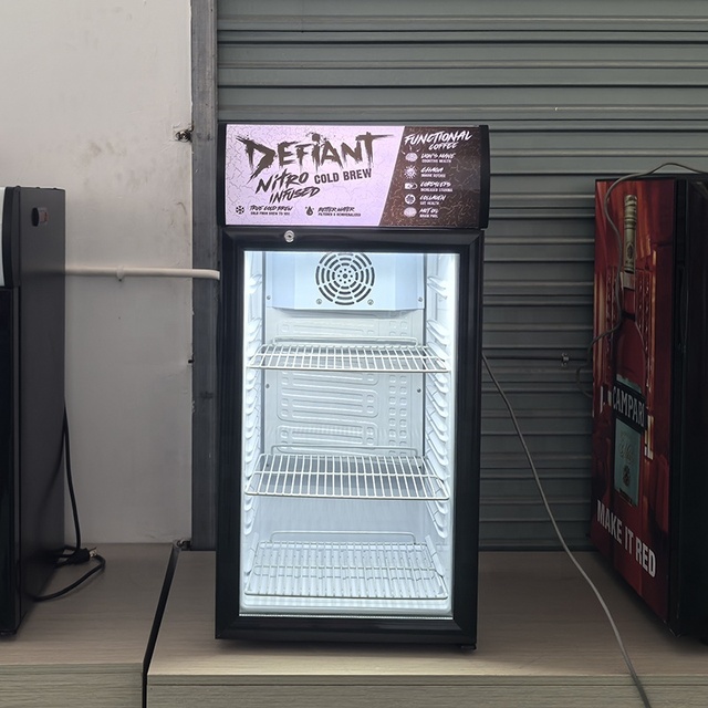 80L New Design Chocolate Refrigerator Beverages Display Fridge