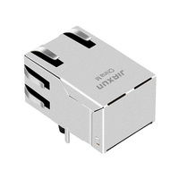 J1006F21NL J1006F21PNL 10/100 Base-T MagJack 8P8C RJ45 Jack Connector Terintegrasi Ethernet Magnetik Tab up 1x1 Port Tanpa LED