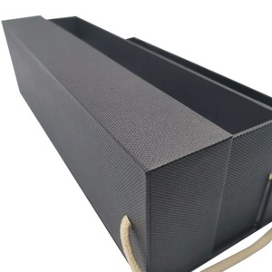 กล่องของขวัญไวน์กระดาษพิมพ์โลโก้ตามสั่ง กล่องบรรจุภัณฑ์กระดาษแข็งแบบพับได้ จัดส่งง่าย - Product Image 3