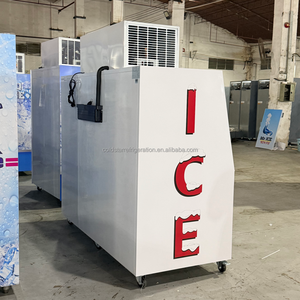 Contenedor de Almacenamiento de Hielo de Temperatura Única de Alta Resistencia, Función de Almacenamiento en Frío, Exhibidor de Hielo para Exteriores para Supermercados y Gasolineras - Product Image 3