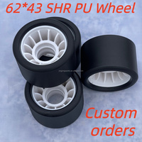 Roues de patins à roulettes QUAD 62MM de haute qualité OEM d'usine, haute dureté, rebond élevé, centre en aluminium