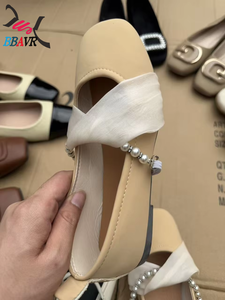 Chaussures plates pour femmes pas chères, style ballerine, dessus en PU, semelle extérieure en caoutchouc, fabrication chinoise, style africain, stock usine - Product Image 6