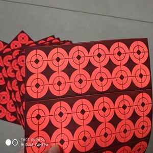 레드 9mm 에어 건 촬영 용지 대상 펠렛 클레이 종이 스티커 촬영 대상 - Product Image 3