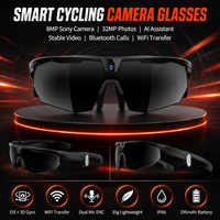 Lunettes Intelligentes avec Caméra HD et Audio Ouvert pour Musique Sans Fil, Lunettes de Soleil Sportives pour la Conduite et le Cyclisme, Traduction en Temps Réel