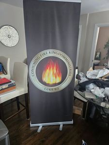 Portable Retractable Waterproof Roll <b>Banner</b> Aluminum Alloy Frame UV Printed Custom Color for Outdoor Street Activity Event - Product Image 4