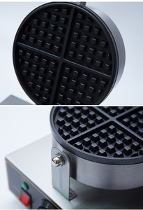 Machine à gaufres en acier inoxydable commerciale à prix avantageux pour les magasins d'alimentation - Product Image 3