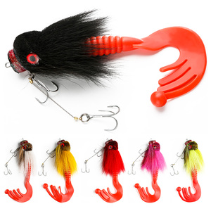 Leurre <span class=keywords><strong>de</strong></span> pêche JOHNCOO Big Miuras, hameçons, appât souple, matériau en poils <span class=keywords><strong>de</strong></span> cerf, 22 cm, 85 g, leurre <span class=keywords><strong>de</strong></span> pêche en <span class=keywords><strong>mer</strong></span> - Product Image 2