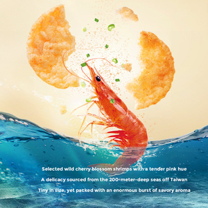 Galletas de Arroz con Camarones y Sakura Horneadas, Comida Asiática China, Bocadillos de Granos Salados, Galletas de Arroz con Camarones, Galletas Crujientes en Bolsa para Venta al por Mayor - Product Image 2