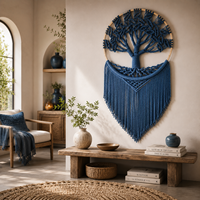 Tapisserie murale tissée à la main, arbre de vie, attrape-rêves, macramé, décoration murale, ornement pour la décoration intérieure de la maison