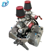 Moteur à essence pour modèle d'avion 222cc, quatre cylindres, deux temps, échappement latéral, refroidissement naturel par air, fourni par l'usine