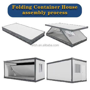 Casa Contenedor de Dos Pisos Plegable y Móvil de Lujo, Prefabricada, de Bajo Costo, Fácil de Montar, Marca WFZH Premium - Product Image 6