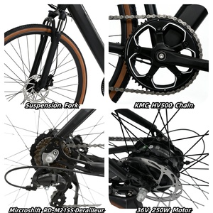 Bicicleta Eléctrica Todoterreno YANGOR con Marco de Aluminio, 36V 10.4AH, 25KM/H, Bicicleta de Montaña Eléctrica Económica en Venta - Product Image 3