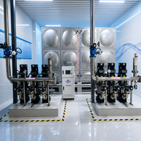 Système de surveillance multiparamètre de la qualité de l'eau avec unité intégrée de flux continu, en acier au carbone thermolaqué IP55