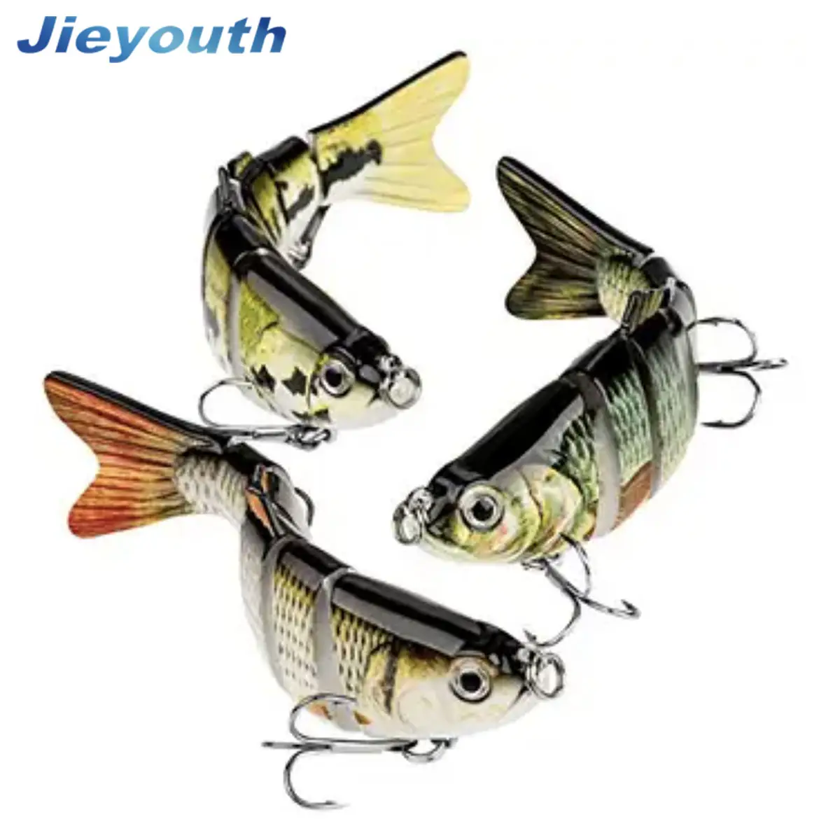 Factory Fishing Lures for Bass Trout Multi Jointed Slow Sinking Bionic Swimming Lures Lifelike Fishing Lures Kit Hard Bait