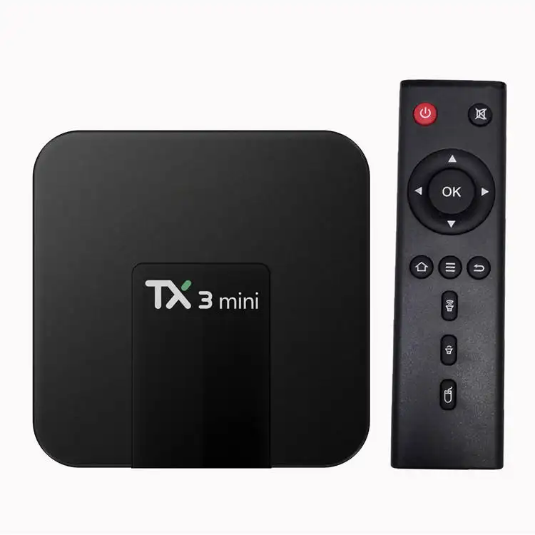 TX3 kotak TV Android 4k mini, dekoder Video H.264/265 untuk bioskop keluarga dan TV