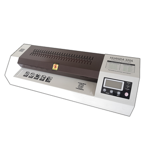 Huanda HD-320A Giá Nhà Máy 4 Con Lăn A3 A4 <span class=keywords><strong>320</strong></span> Mét Phim Khô Laminator Tốc Độ Điều Chỉnh Cán Thẻ Máy - Product Image 1
