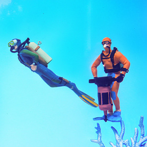 Figura Miniatura de Mergulhador em PVC para Paisagismo de Aquário, Estilo de Decoração para Tanque de Peixes, Vendas Diretas de Fábrica - Product Image 5