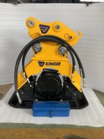 Compacteur de sol vibrant hydraulique pour mini-excavatrice, accessoire pour excavatrice compacte de 2 à 4 tonnes, pour le compactage des fossés