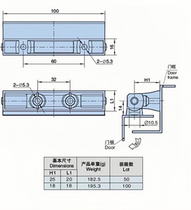 Chất lượng cao bản lề tủ SUS304 giấu cửa kính bản lề - Product Image 2