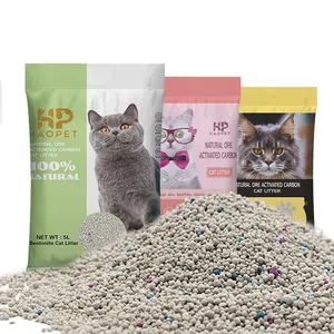 मिट्टी के निर्माता 100% प्राकृतिक 99% धूल मुक्त बिल्ली कूड़े के लिए रेत बेंटोनाइट बेटोनाइट बेंटनाइट
