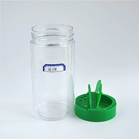 Bouteille d'Emballage d'Épices en Plastique PET Transparent de Haute Qualité, Écologique, Légère, 16 oz, avec Couvercle Secoueur, Pot à Épices Portable, Poivre