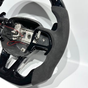 Volant sport noir brillant en Alcantara avec LED, vente directe d'usine, pour Dodge <span class=keywords><strong>Challenger</strong></span> Charger <span class=keywords><strong>RT</strong></span> Durango SRT - Product Image 2