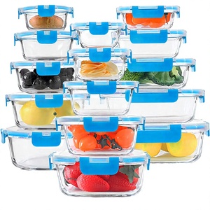 30-Piece Glass Food <b>Storage</b> Containers Set-Meal Prep Lunch Containers Airtight Freezer Safe Dishwasher Microwavable <b>Kitchen</b> Use - Product Image 3