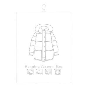 Sacchetto <span class=keywords><strong>Sottovuoto</strong></span> Appendibile <span class=keywords><strong>per</strong></span> Vestiti, Giacche, <span class=keywords><strong>Cappotti</strong></span> con Estrazione dell'Aria e Copertura Antipolvere - Product Image 5