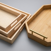 Plateau de service en bois artisanal, plateau rustique en bois pour le petit-déjeuner, pour la cuisine, la décoration de la maison, taille personnalisée, logo
