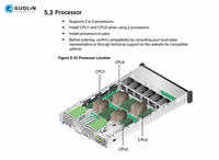 Serveur en rack FusionServer 2488H V6 à deux unités et quatre sockets, prêt à être expédié, pour déploiement en entreprise