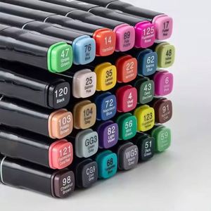 ปากกามาร์คเกอร์แบบสองหัว พรีเมียม สำหรับศิลปิน ออกแบบ ระบายสี วาดภาพ กราฟิก อุปกรณ์ศิลปะสำหรับโรงเรียน - Product Image 4