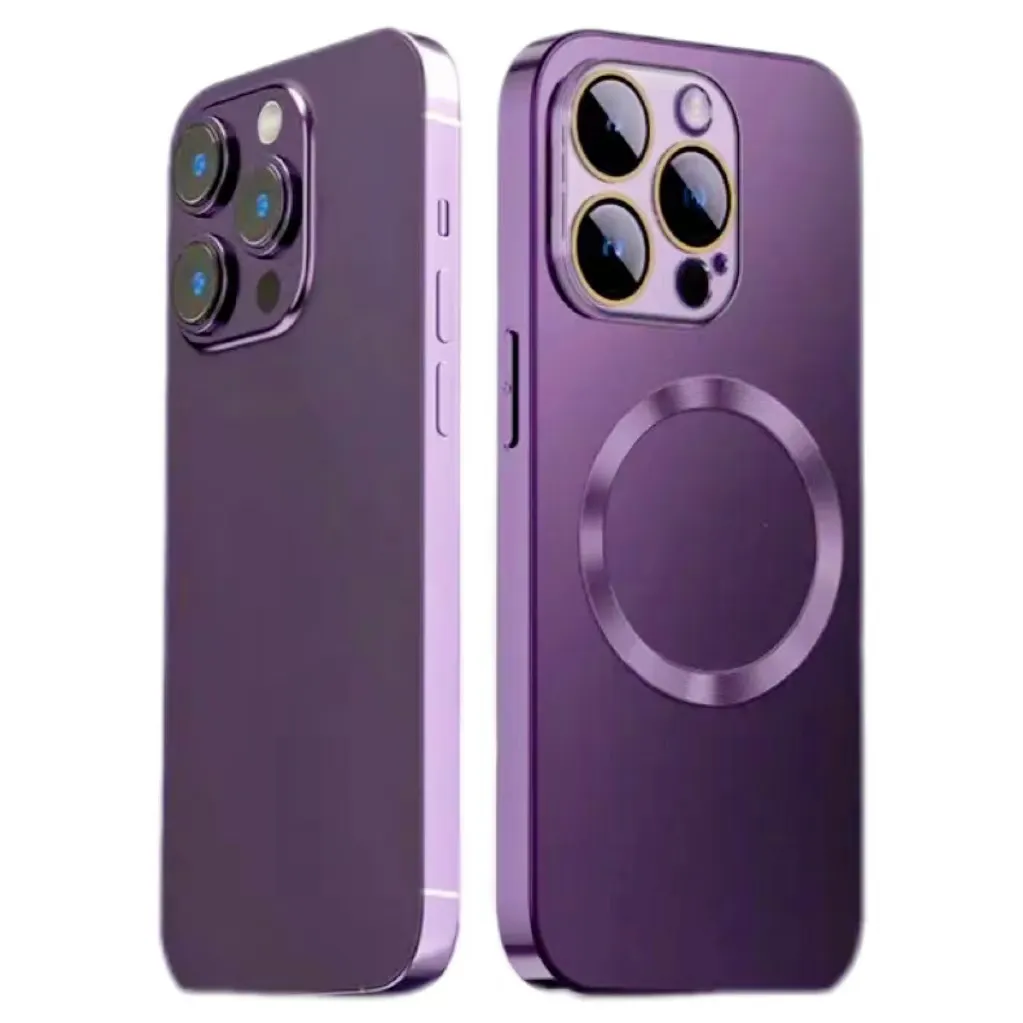 Frosted Glass Protective Camera Film Wireless Magnetic Charging Case Suitable For iPhone 11 12 13 14 Full Series AG Glass Cover