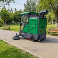 Balayeuse de voirie électrique compacte 48V, robot de nettoyage industriel haute pression pour grands sols, entièrement fermé, nouveau design