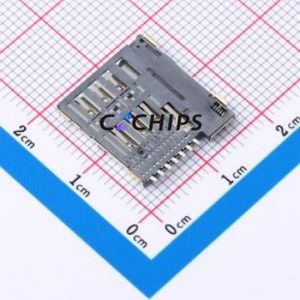 ZX-MSIM-481.35J-Z7 SIM Card Connector SMD Connector Self-Return Type Micro SIM Card Card Holder 1.35mm - Product Image 2