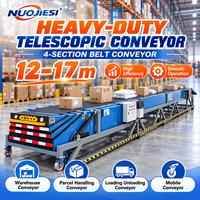Convoyeur à bande télescopique de 600 mm/800 mm de largeur pour le chargement et le déchargement, convoyeur logistique pour la manutention de charges lourdes