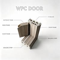 Porte en WPC, imperméable, anti-termites, sans formaldéhyde, résistante à l'humidité, écologique, pré-montée, design moderne, salle de bain, cuisine, chambre