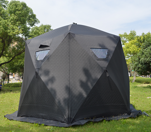 Tente de pêche sur glace à pneu canadien, grand espace, Portable, hiver, isolée, matelassée, Pop-up - Product Image 2