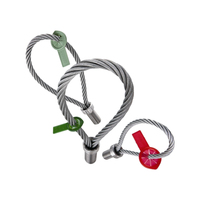 Sangle de levage en câble métallique pour béton préfabriqué, boucles filetées pour la construction