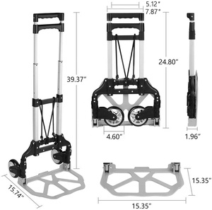 휴대용 접이식 트롤리 핸드 트럭 등산 카트 계단 등산 카트 - Product Image 4