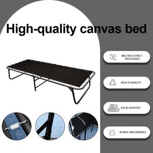 Letto Pieghevole Temporaneo Personalizzabile con Molle e Tela Metallica per Scuola, Ospedale, Ufficio e Camera da Letto - Product Image 2