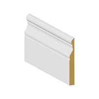 Plinthe en MDF blanc apprêté, moulure de plinthe, garniture moderne, écologique, imperméable, installation facile, salon, hôtel