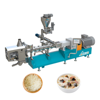 Ligne de production de riz artificiel nutritionnel, extrudeuse à double vis, moulin à riz automatique, haute efficacité, riz instantané enrichi