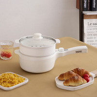 Poêle Électrique Multifonctionnelle pour la Maison avec Contrôle de Température 600W Capacité 1.2L - Appareil de Cuisine Polyvalent pour une Cuisson Efficace